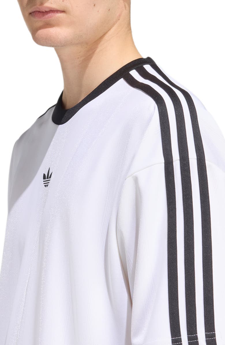 adidas Adicolor Recycled Polyester Jacquard Jersey, Alternate, color, White