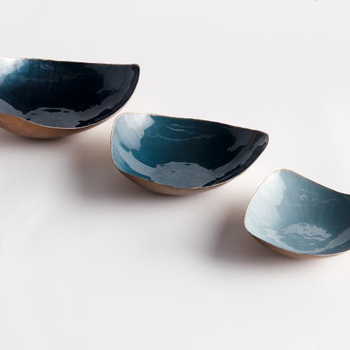 Napa Home & Garden Camryn Decorative Bowls Set Of 3 In Blue