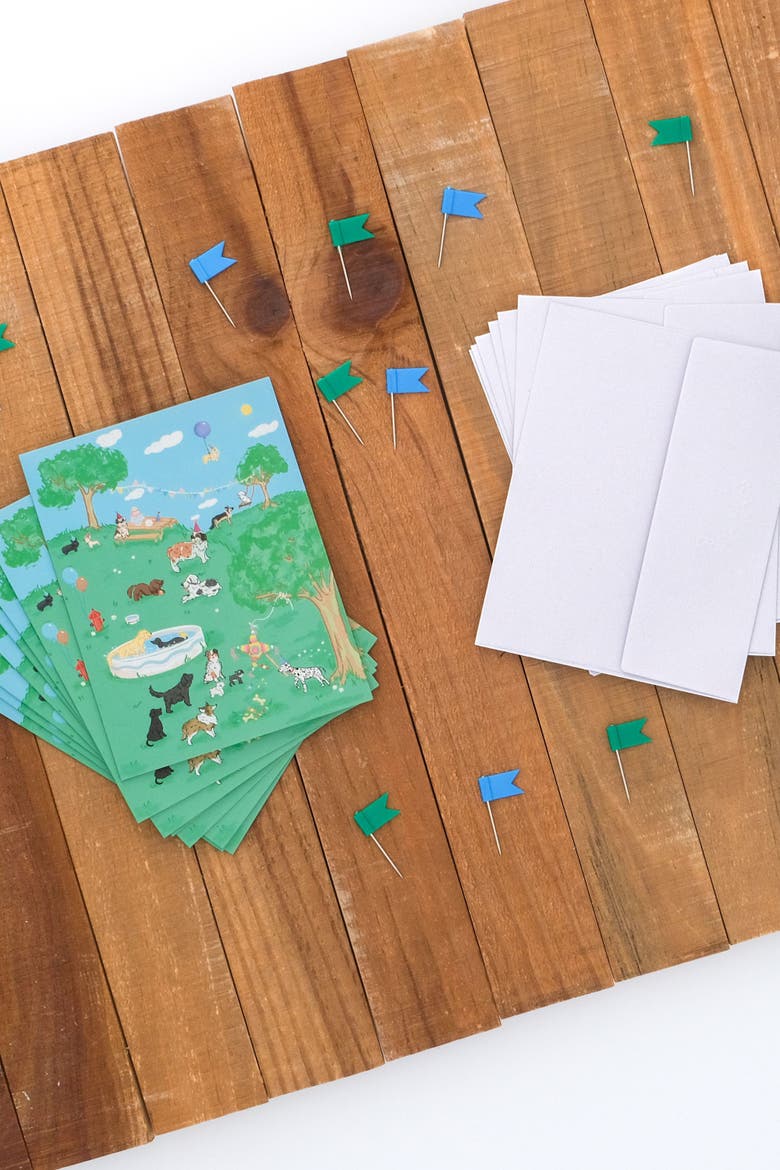 Dog Party Set of 8 Greeting Cards, Alternate, color, Multi-Pack