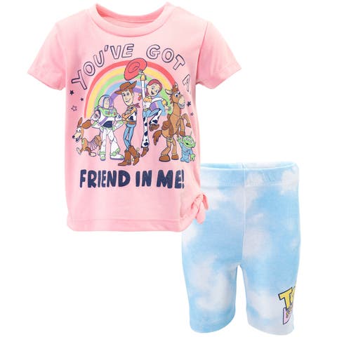 T-Shirt & Bike Shorts Set (Toddler, Little Kid & Big Kid)
