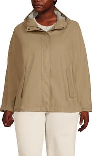 Lands' End Plus Size Squall Waterproof Rain Slicker Jacket