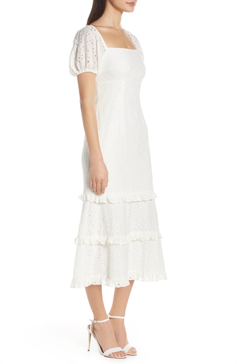 Keepsake the Label Higher Lace Midi Dress, Alternate, color,