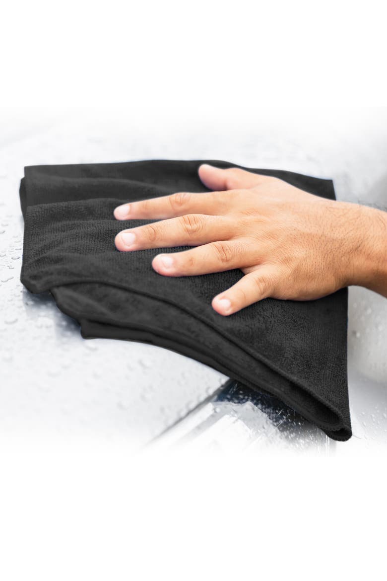 Microfiber Towel 50 Count, Alternate, color, Black