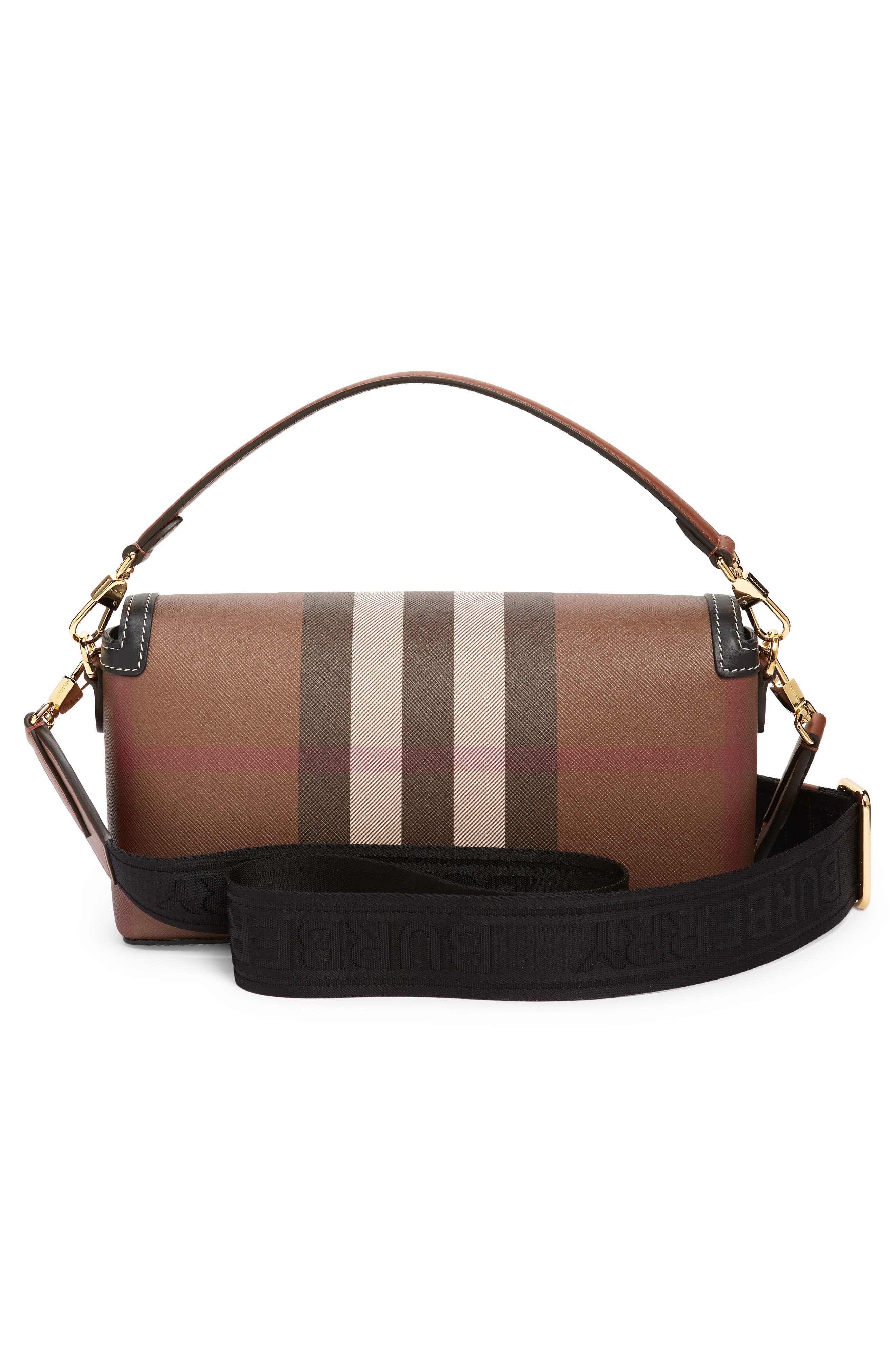 Burberry Small Note Check Crossbody Bag, Alternate, color, 