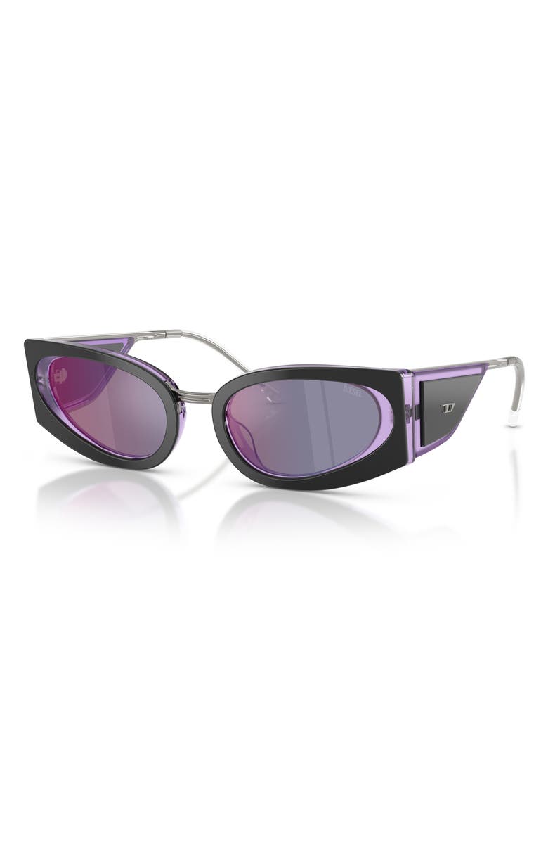 DIESEL<sup>®</sup> 54mm Cat Eye Sunglasses, Alternate, color, 