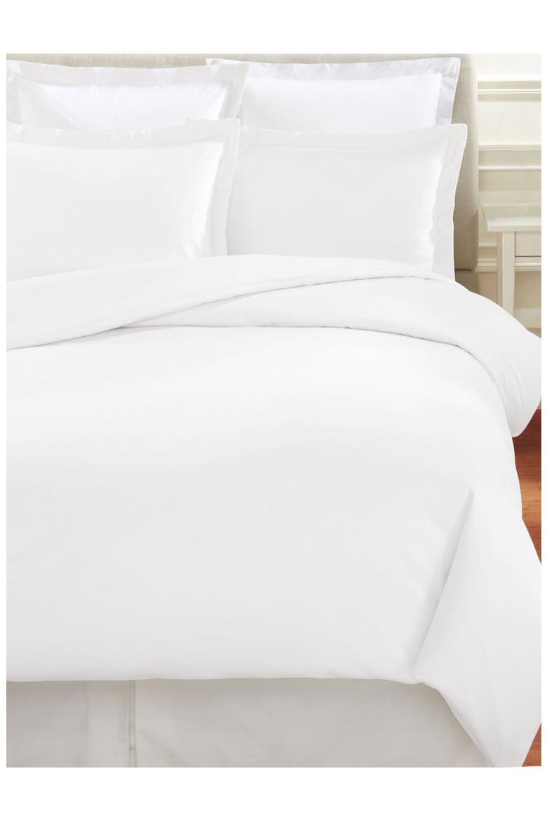500 Thread Count Egyptian Cotton Duvet Set, Alternate, color, WHITE
