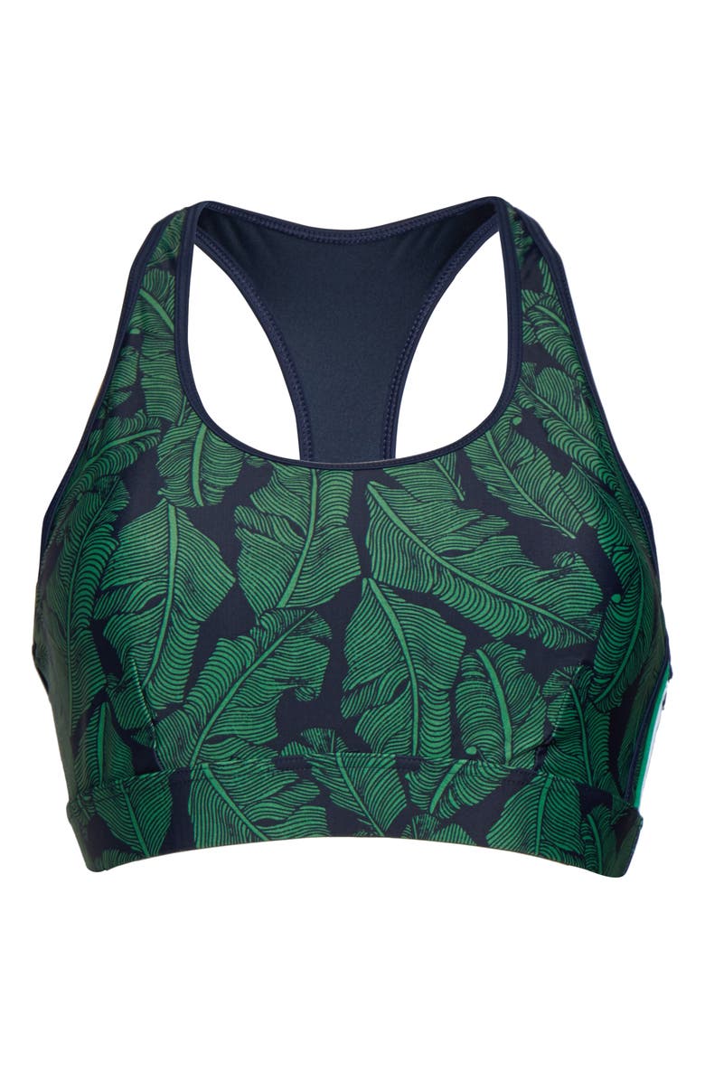 The Upside Anna Palm Leaf Sports Bra, Alternate, color, 