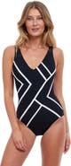 Gottex Mirage V-Neck One Piece Swimsuit