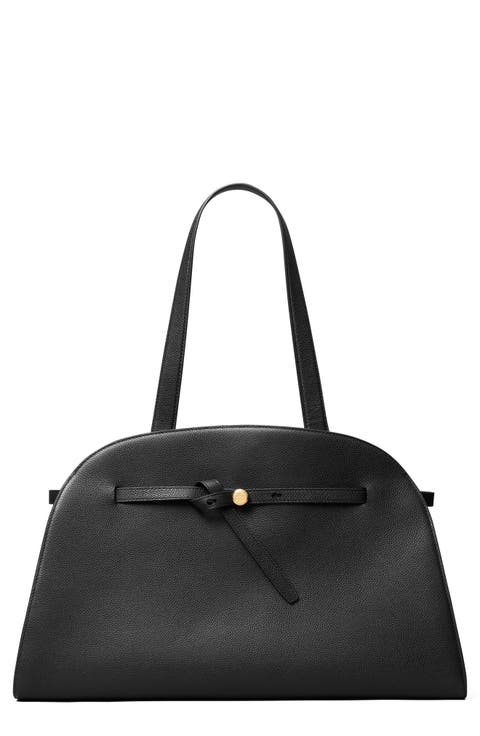 Large Romy Bauletto Leather Handbag