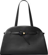 Tory Burch Large Romy Bauletto Leather Handbag