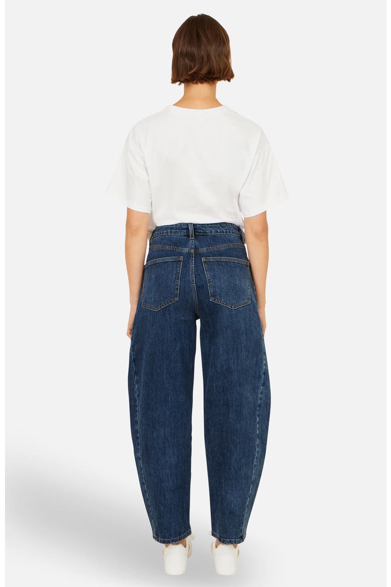 Denim Barrel Relaxed Fit Jeans, Alternate, color, Blue