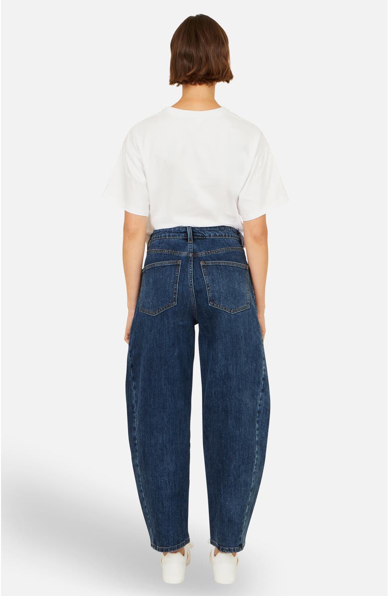 Yumi Denim Barrel Relaxed Fit Jeans, Alternate, color, Blue