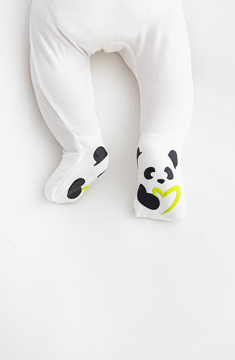 Bellabu Bear Fitted Convertible Footie Pajamas, Alternate, color, 