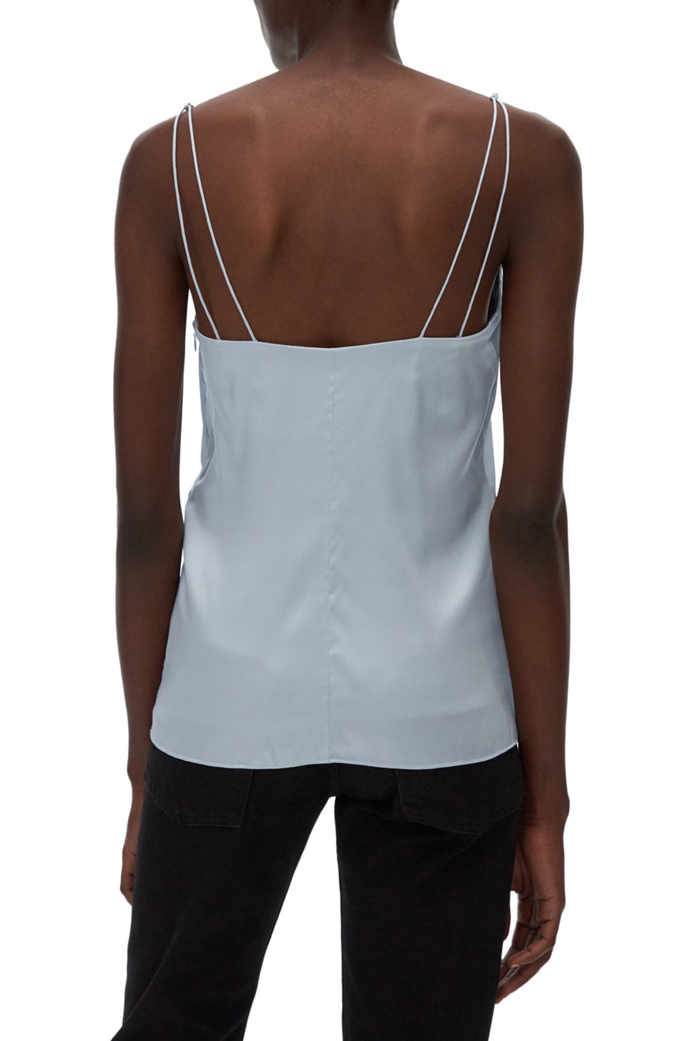 Helmut Lang Ruched Stretch Silk Camisole (Women) | Nordstromrack