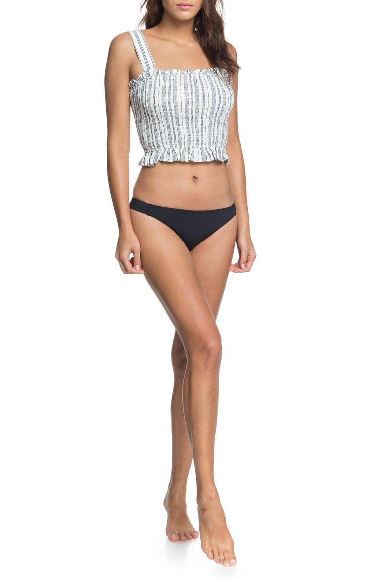 Volcanic Love Crop Top, Alternate, color, ANTHRACITE BEACH STRIPES