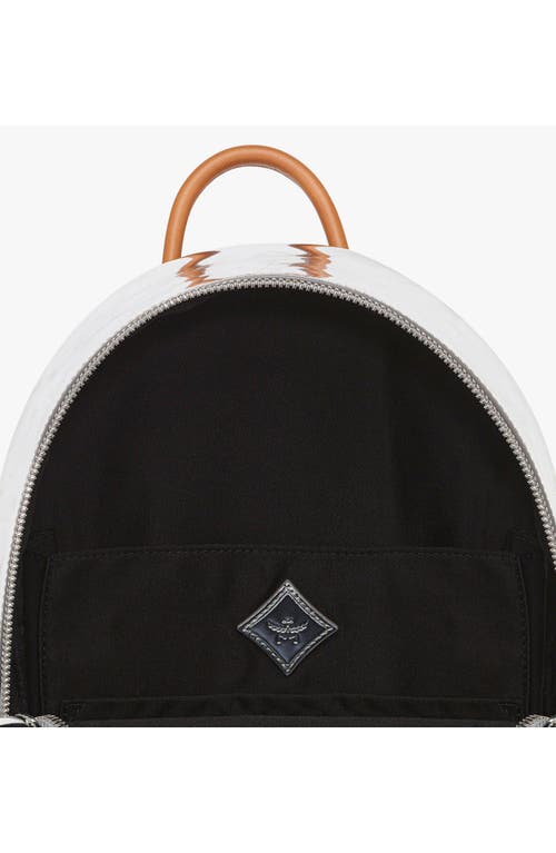 Mcm Stark Leather Backpack Small In Multi