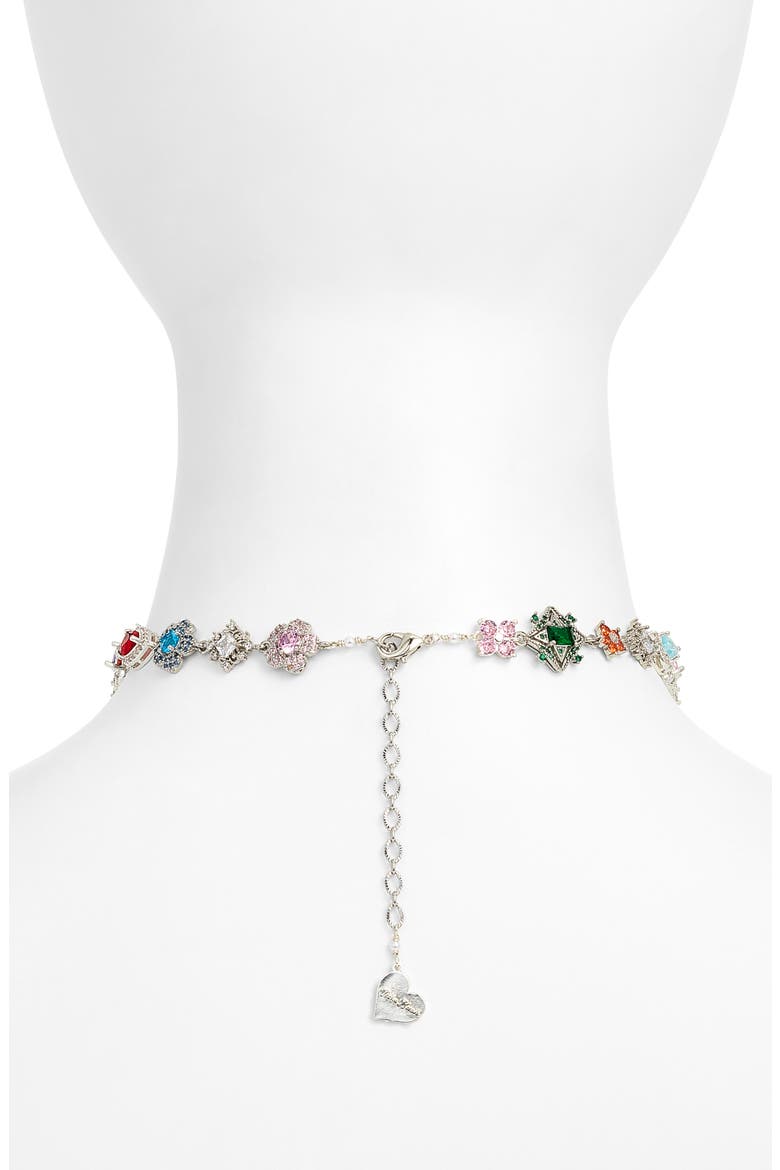 Organized Chaos Choker, Alternate, color, SILVER
