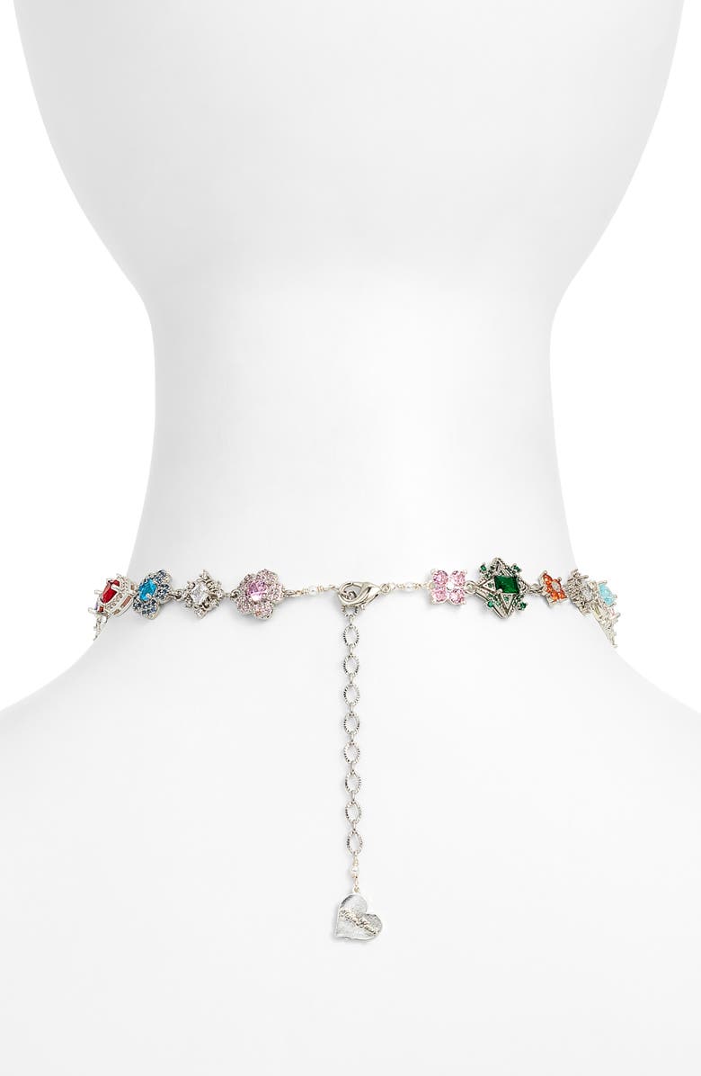VIDAKUSH Organized Chaos Choker, Alternate, color, Silver