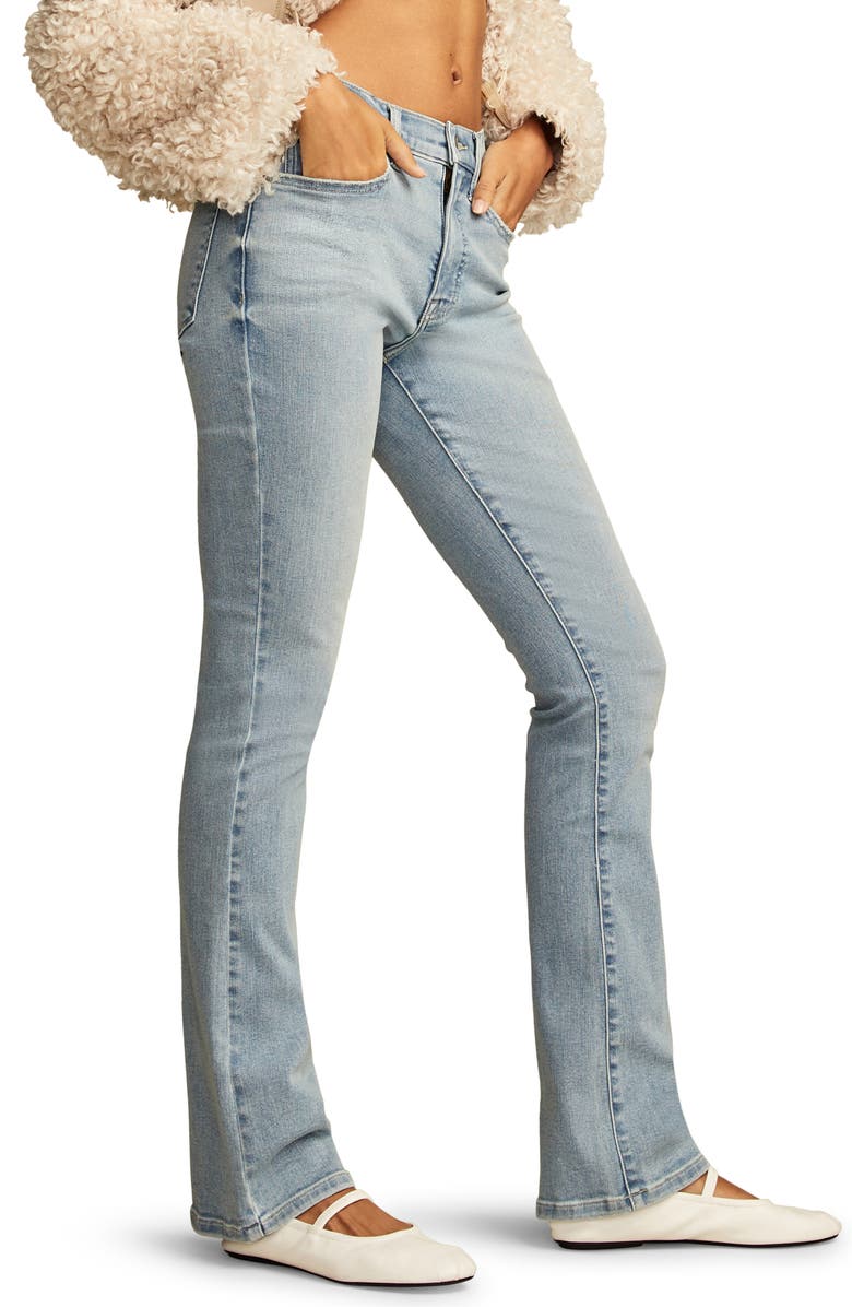 Lucky Brand Stevie High Waist Mini Bootcut Jeans, Alternate, color, Capsize