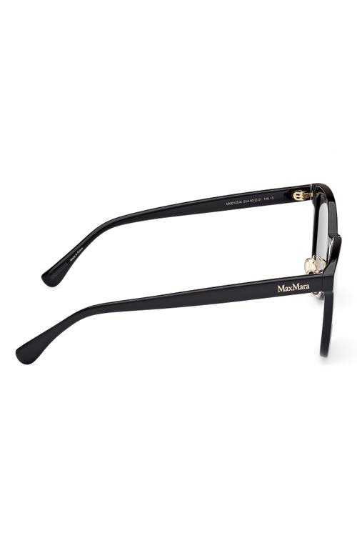Max Mara 55mm Round Sunglasses In Brown