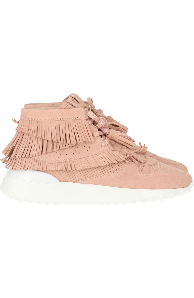 Tod's Fringe Perforated Sneaker, Alternate, color,