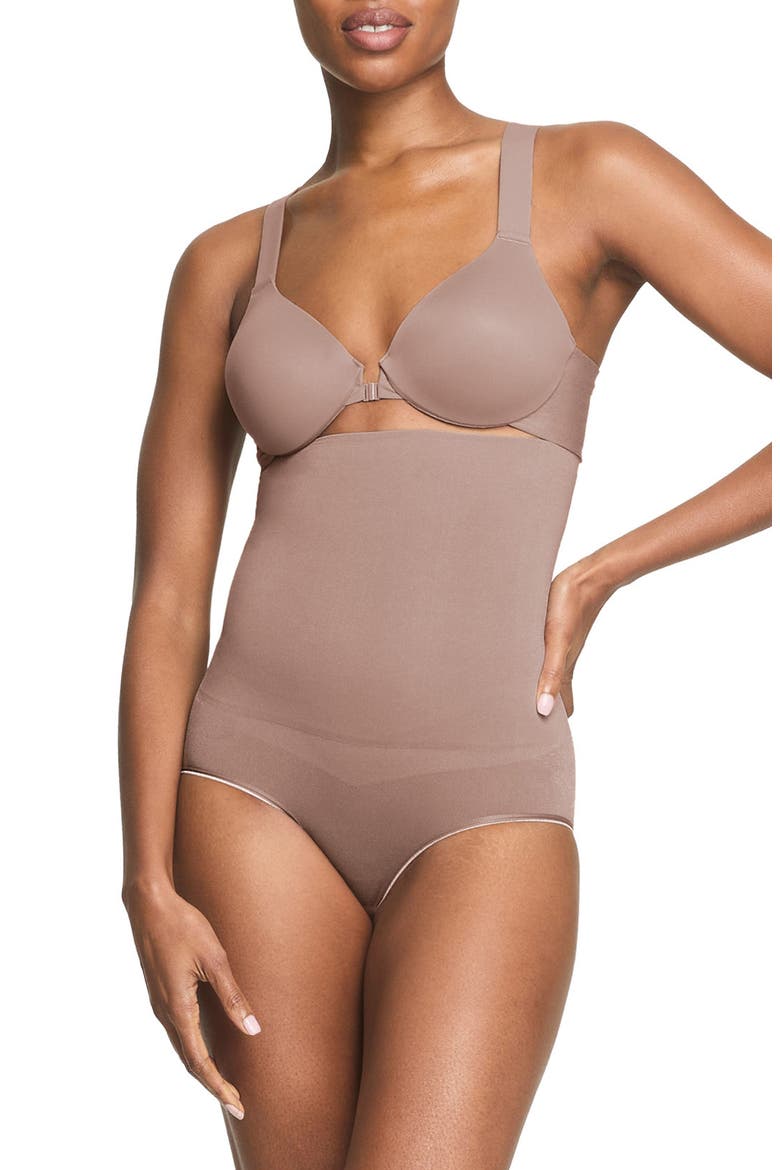 High Waist Shaping Panties, Main, color, CAFE AU LAIT
