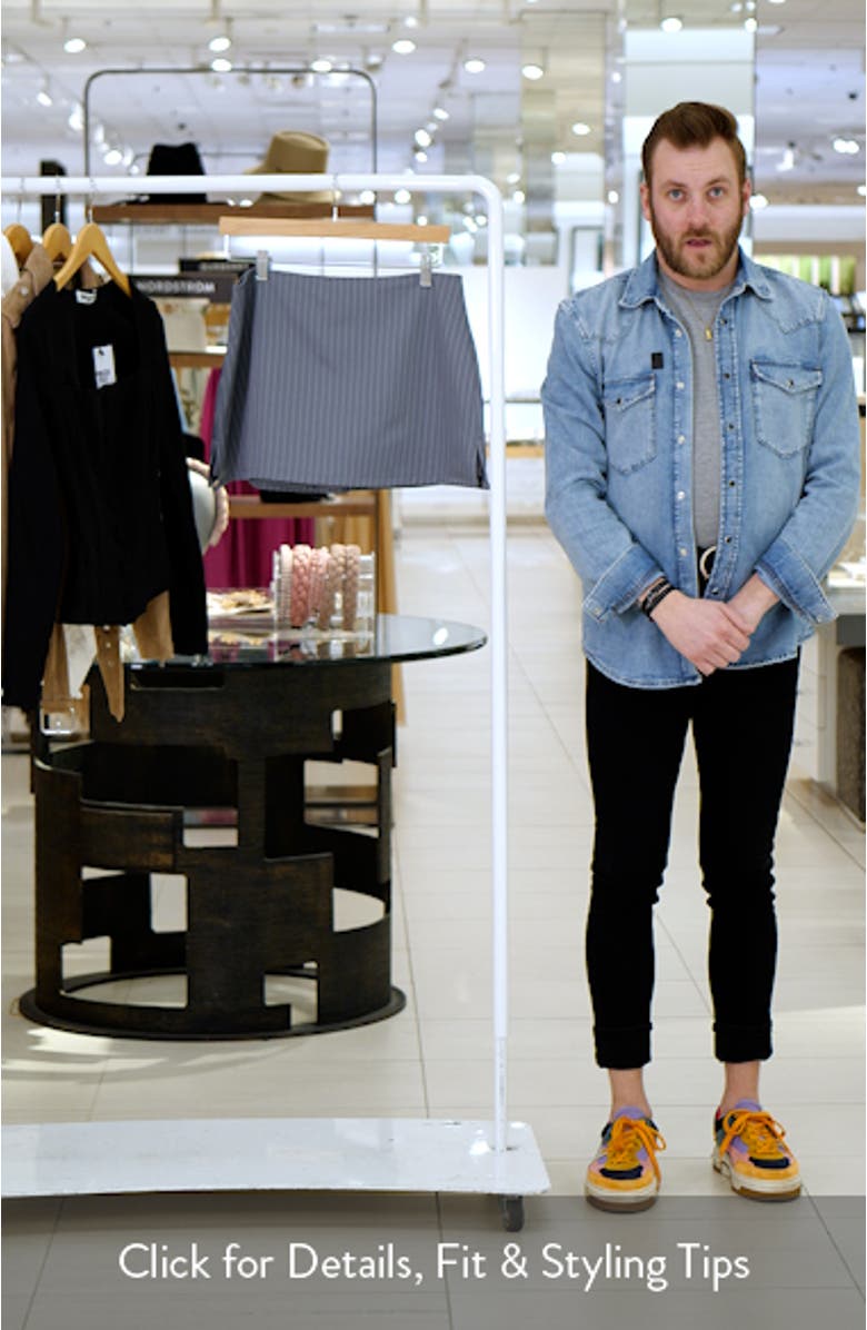 Gigi Pinstripe Miniskort, sales video thumbnail