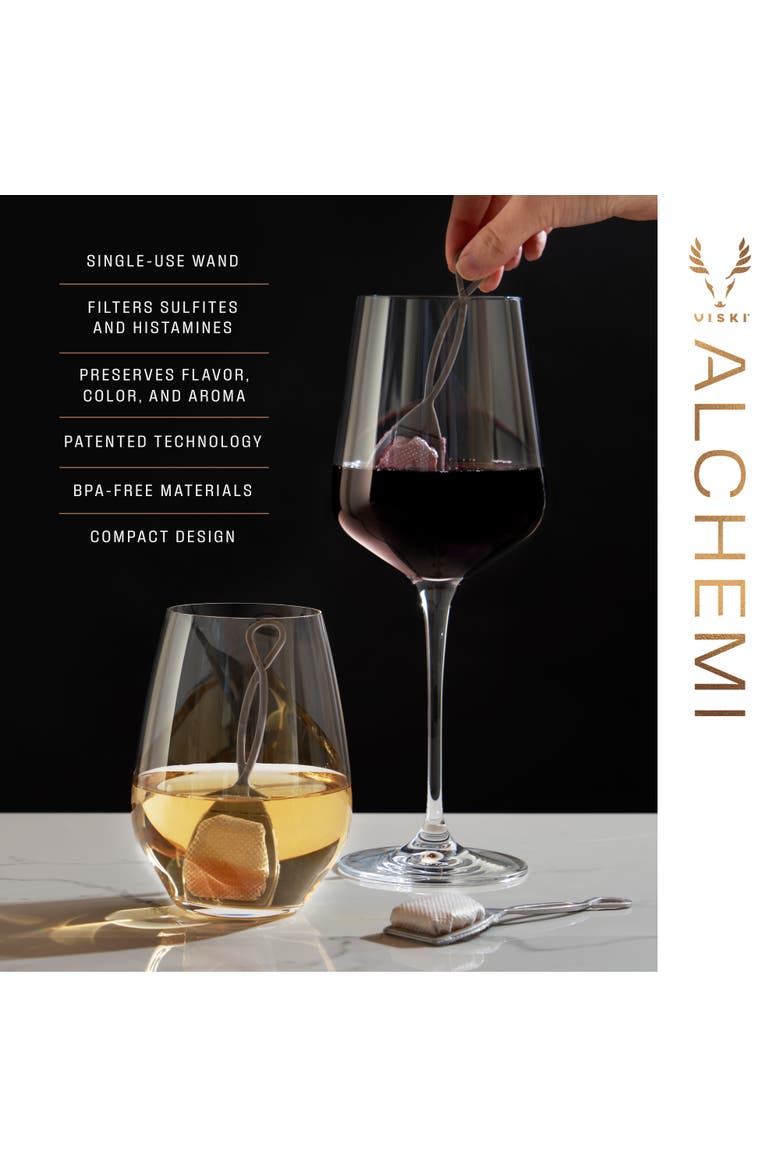 Alchemi Wine Purifiers Set of 3, Alternate, color, Silver