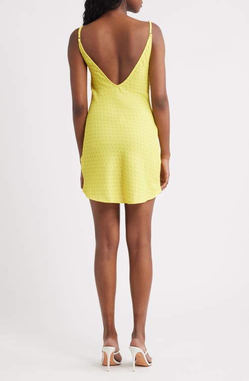 Bella Venice The Jordan Polka Dot Minidress In Yellow