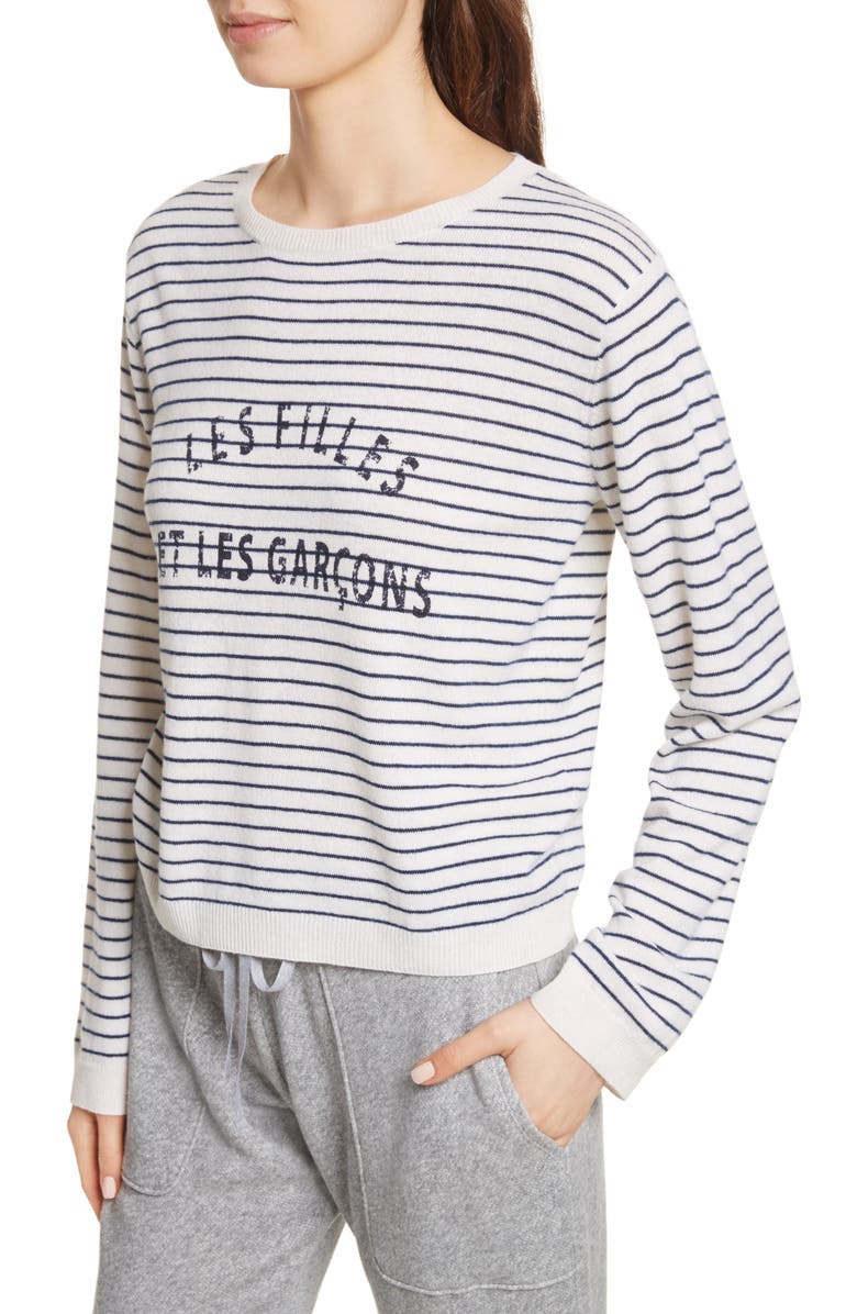 Joie Verbina Stripe Pullover, Alternate, color, 