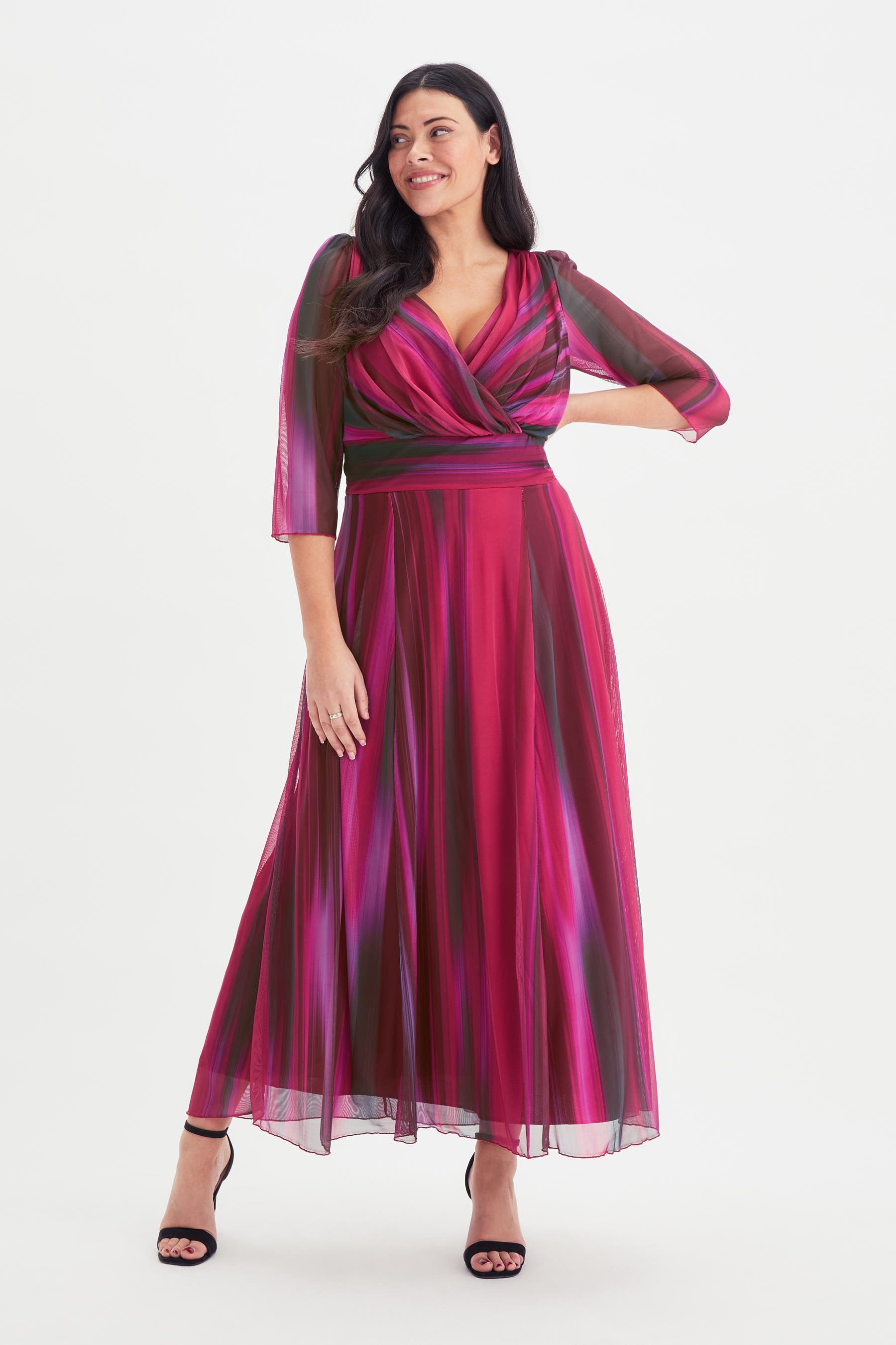 Verity Ikat Print Maxi Gown - image 5