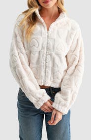 Lush Heart Shape Fleece Jacket