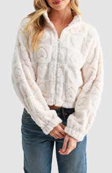 Lush Heart Shape Fleece Jacket