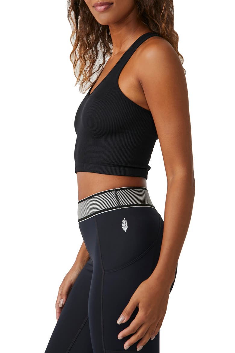 Free Throw Rib Crop Tank, Alternate, color, BLACK