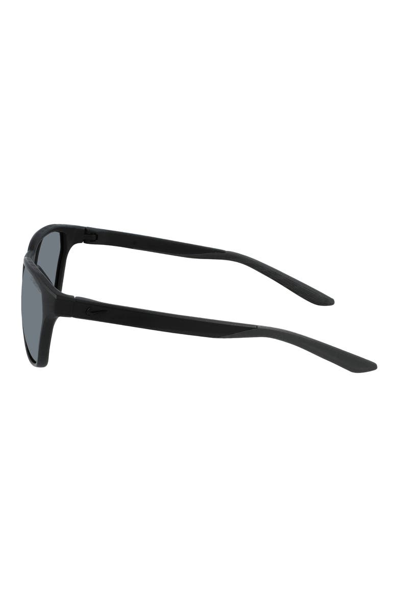 Maverick Rise 56mm Tea Cup Sunglasses, Alternate, color, MATTE BLACK/DARK GREY