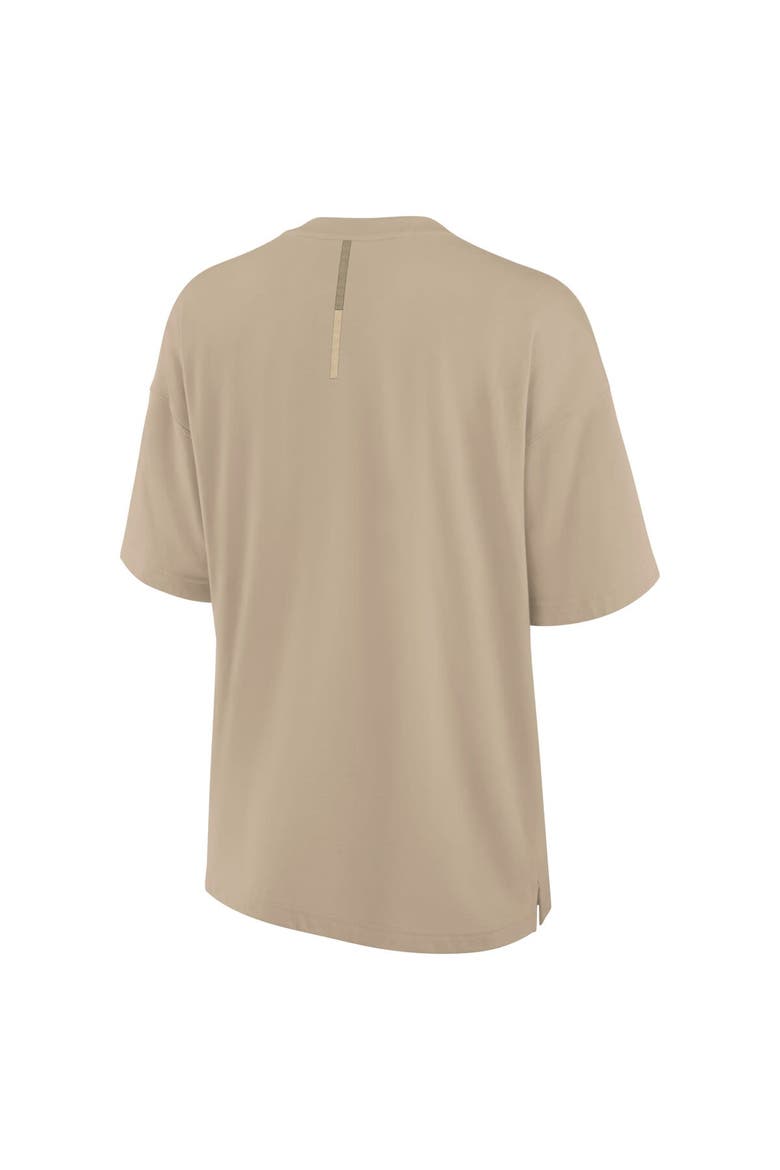 Women's Fanatics Signature Khaki San Francisco 49ers Elements Oversized T-Shirt, Alternate, color, Khaki