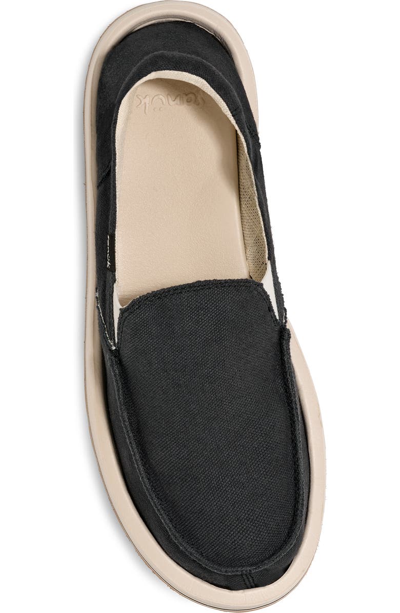 Sanuk Donna Mesa Slip-On Sneaker, Alternate, color, Black