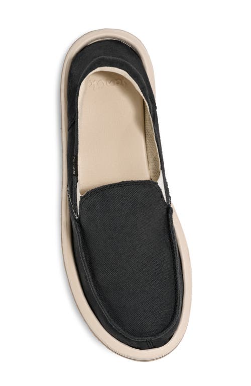 Sanuk Donna Mesa Slip-on Sneaker In Black
