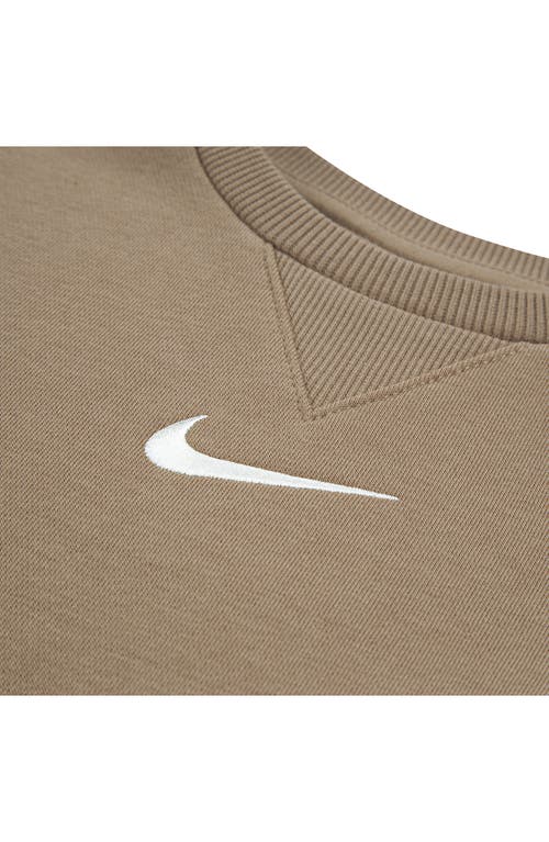 Nike Kids' Essential Fleece Sweatshirt & Joggers Set In Brown