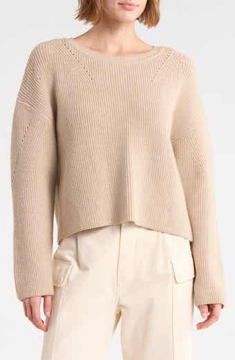 Crisscross Back Crewneck Sweater