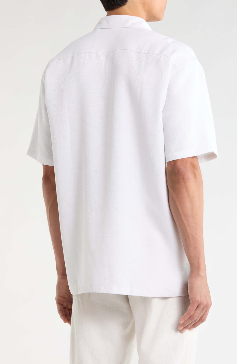Kahala Electric Fern Short Sleeve Shirt, Alternate, color, Shell