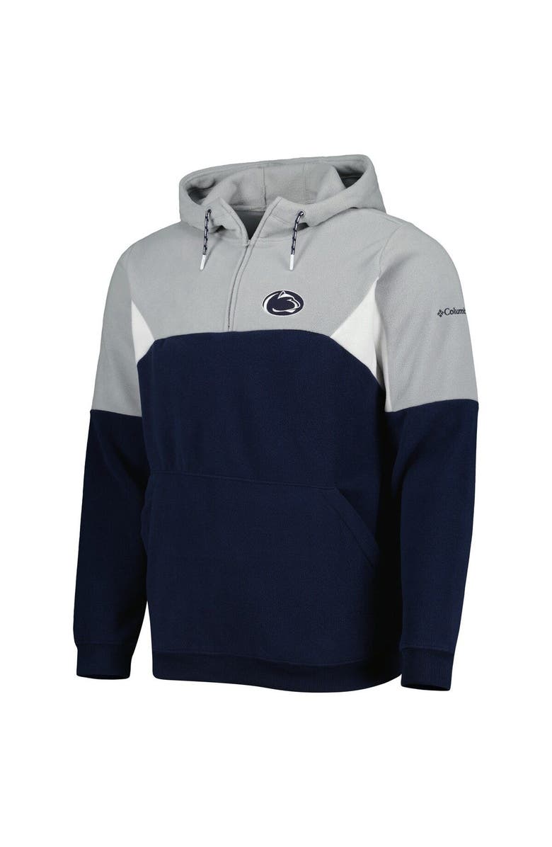 Columbia Men's Columbia Navy Penn State Nittany Lions Lodge Quarter-Zip Hoodie, Alternate, color, 