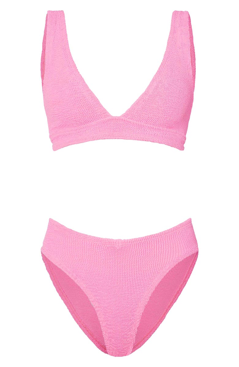 Hunza G Angel Two-Piece Bikini Swimsuit, Alternate, color, Bubblegum