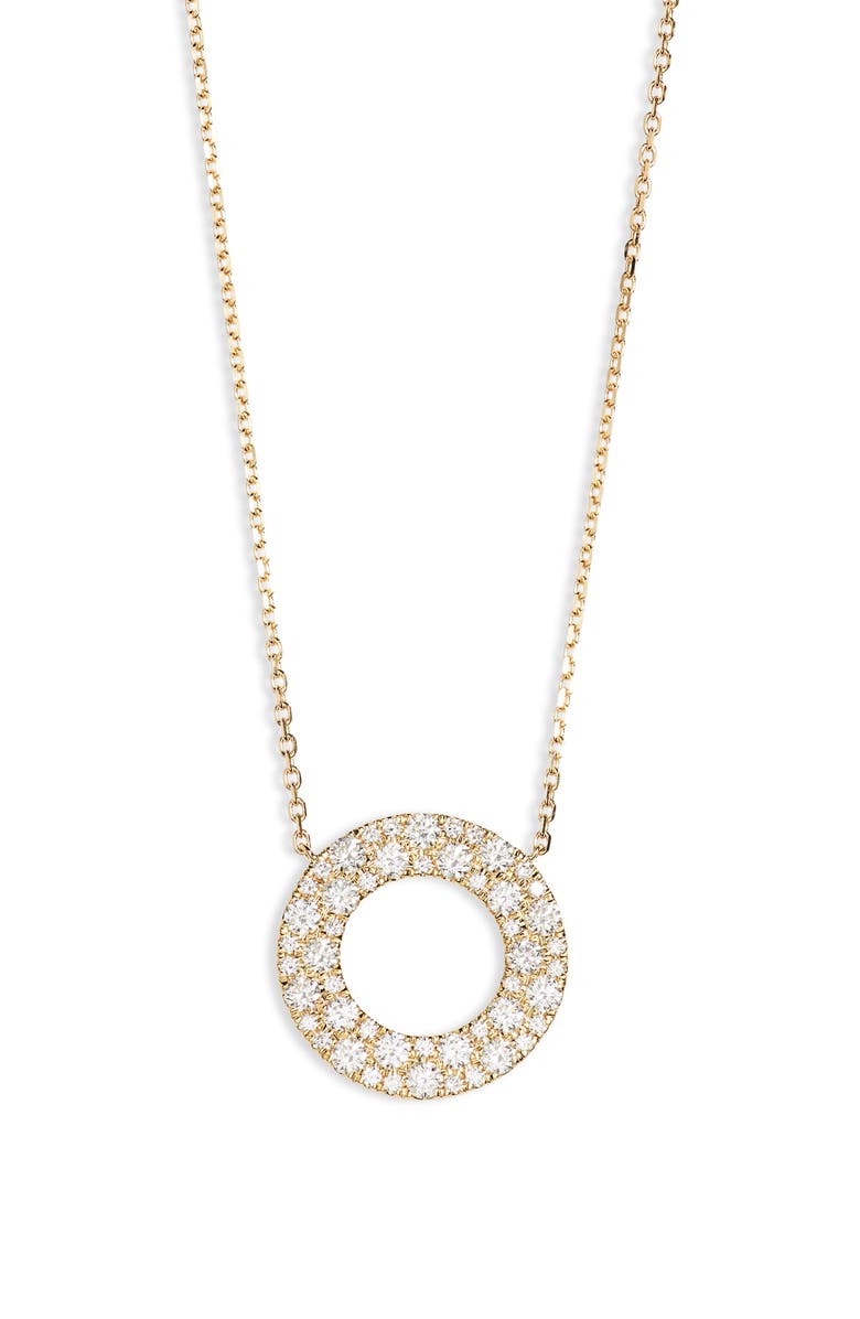 Bony Levy Diamond Open Circle Pendant Necklace, Main, color,