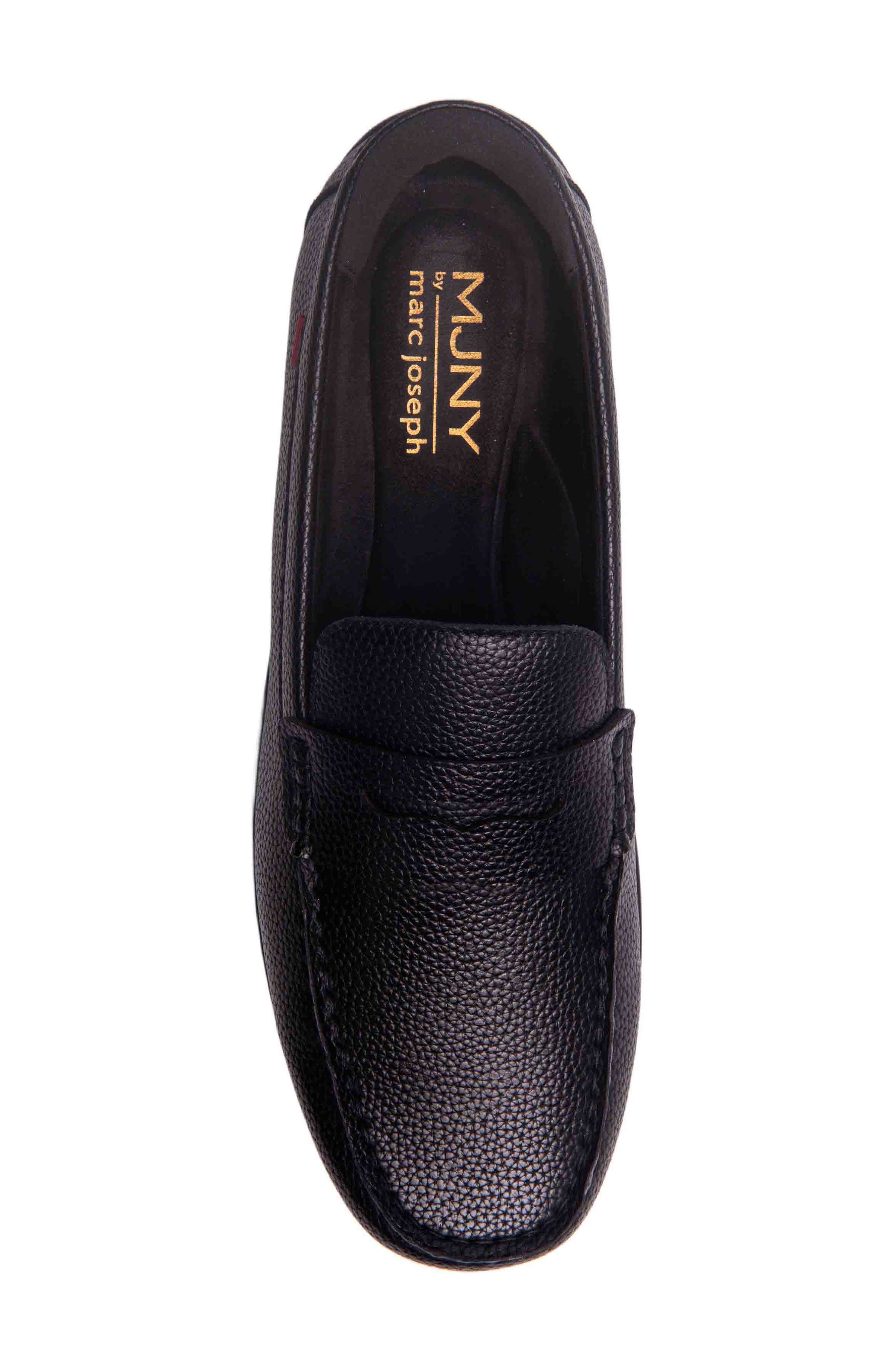 Marc Joseph New York John Street Penny Loafer, Alternate, color, Black Grainy