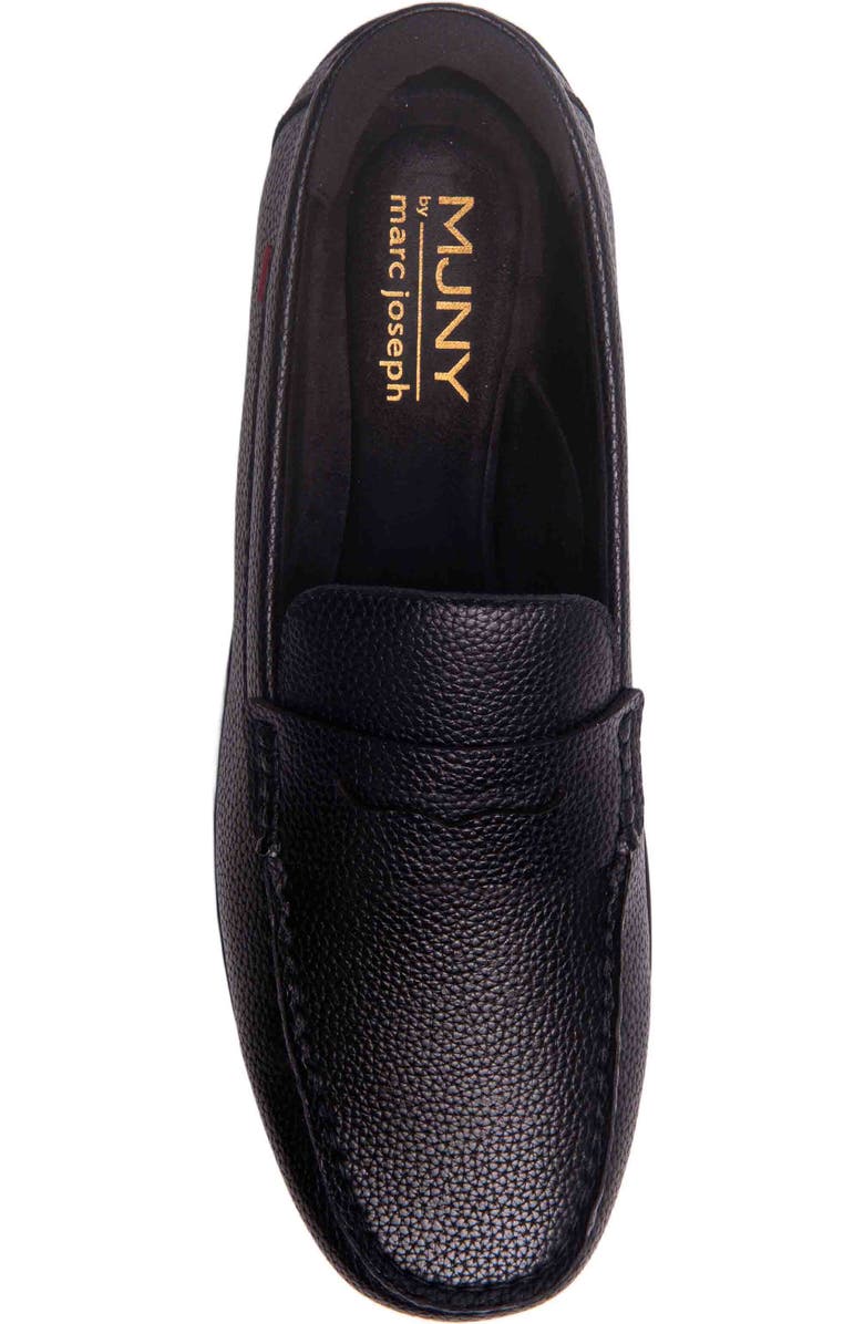 Marc Joseph New York John Street Penny Loafer, Alternate, color, Black Grainy