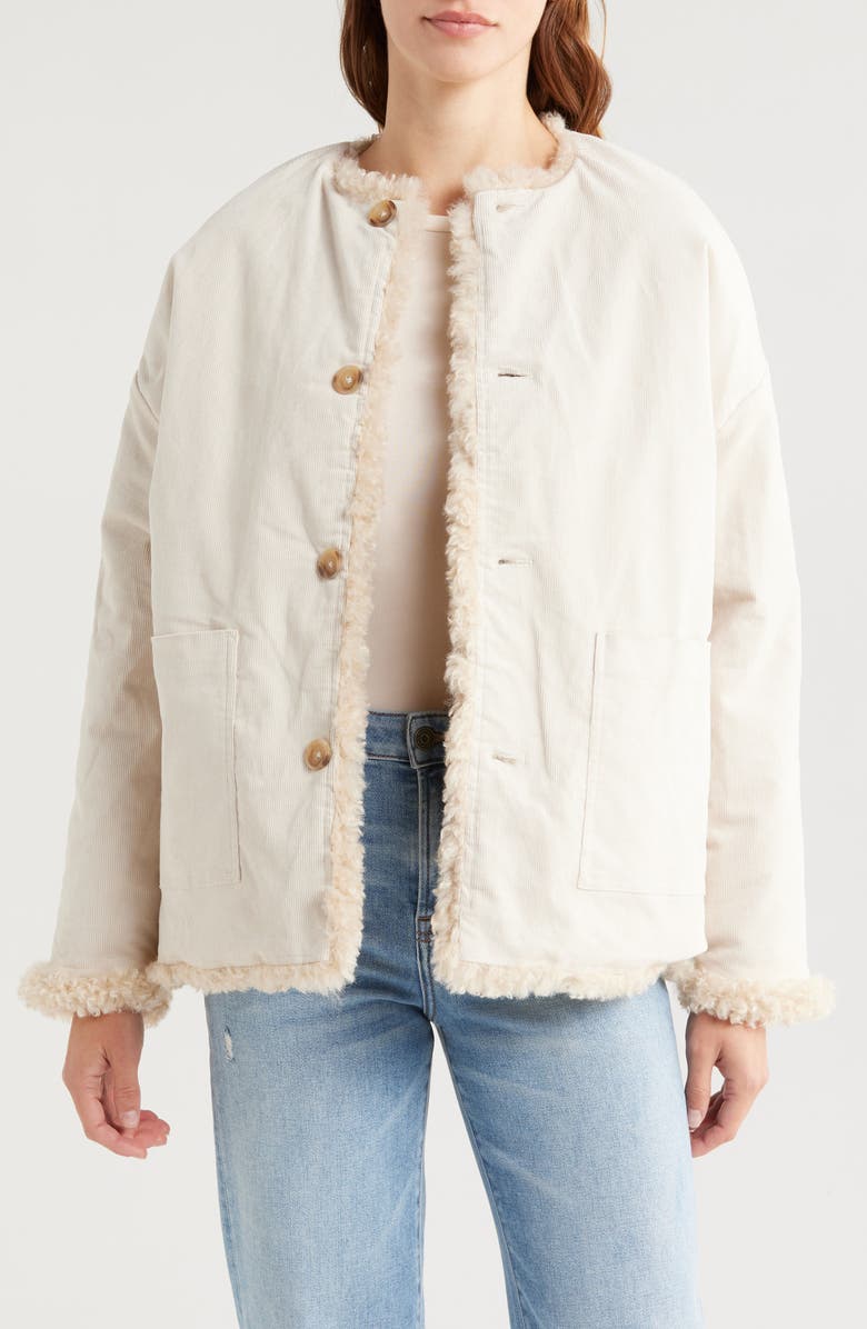 Wyeth Reversible Faux Fur Jacket, Alternate, color, 