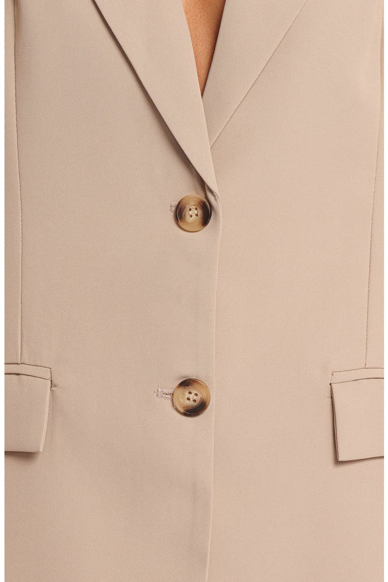 Nora Short Sleeve Blazer, Alternate, color, BEIGE