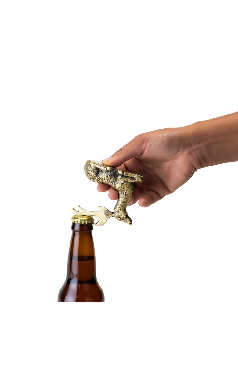 TWINE Gilded Deer Bottle Opener, Alternate, color, Gold