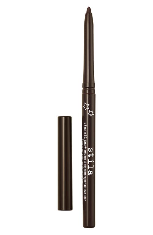 Stila Stay All Day® Smuge & Set Waterproof Gel Eyeliner in Damsel Dark Brown 